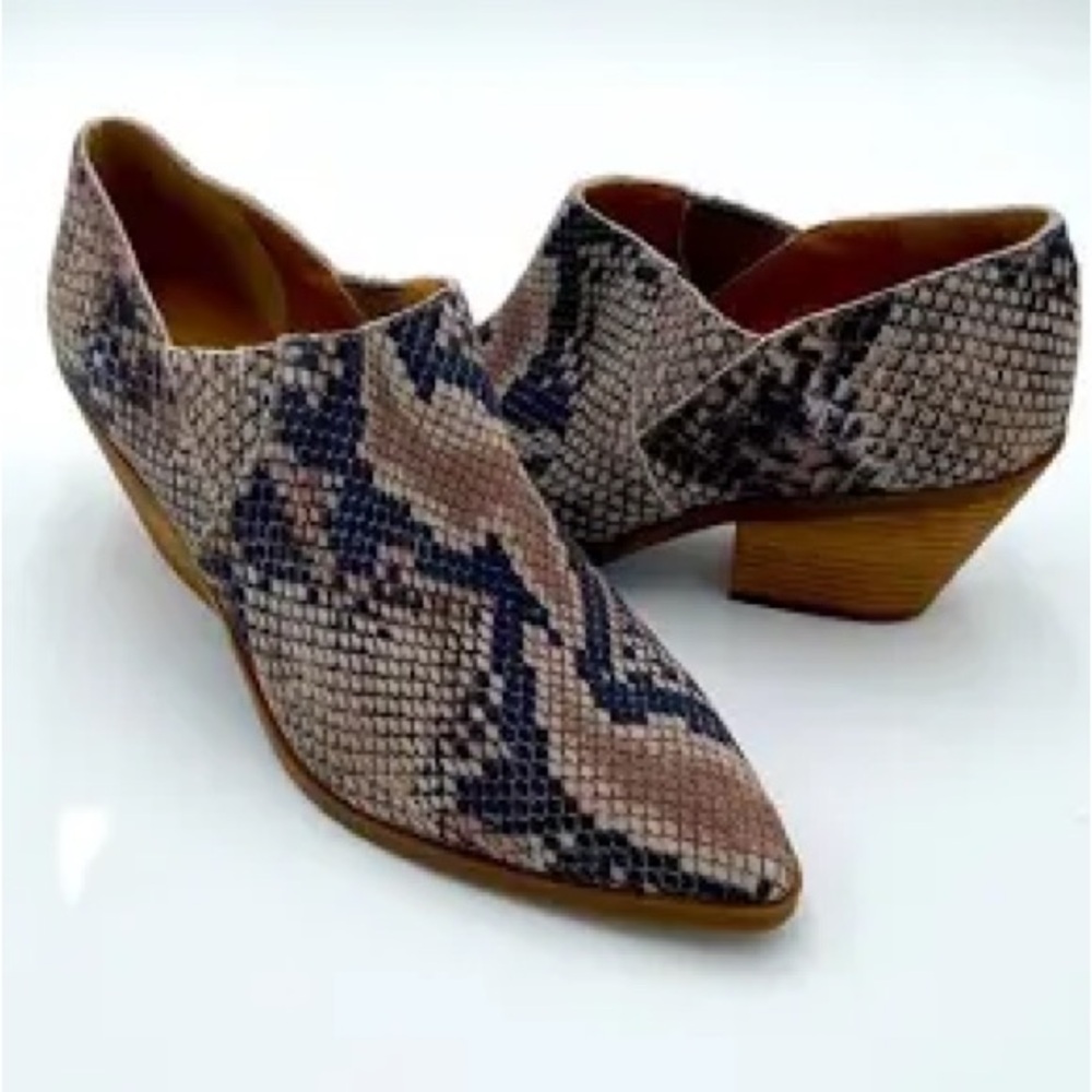 Lucky Brand Tabea Snakeskin Booty